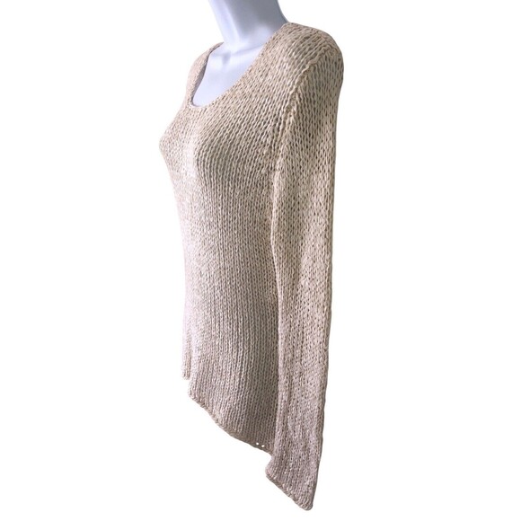 Sans Souci Women Beige Knit Pullover Sweater Medium - Picture 2 of 7